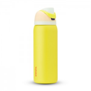 Owala FreeSip 32oz Stainless Steel Water Bottle Yellow USA | TL3-64616