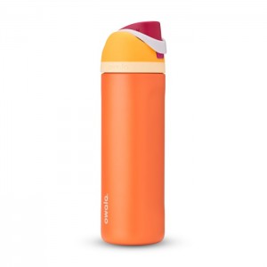 Owala FreeSip Stainless Steel 24oz Water Bottle Orange USA | IQ6-99799