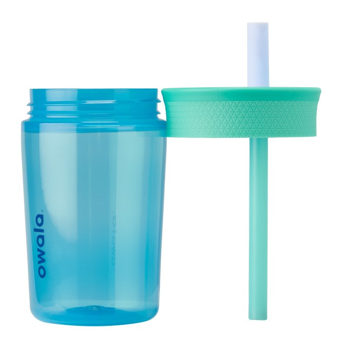 Owala 15oz Tumbler Plastic Water Bottle Blue / Green USA | NJ4-12551