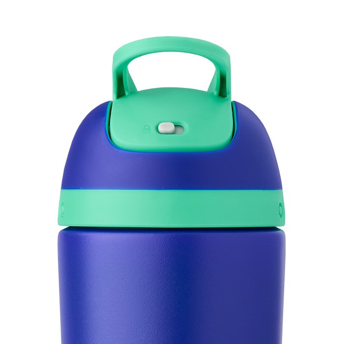 Owala Flip 14oz Stainless Steel Water Bottle Blue / Green USA | HZ3-52665