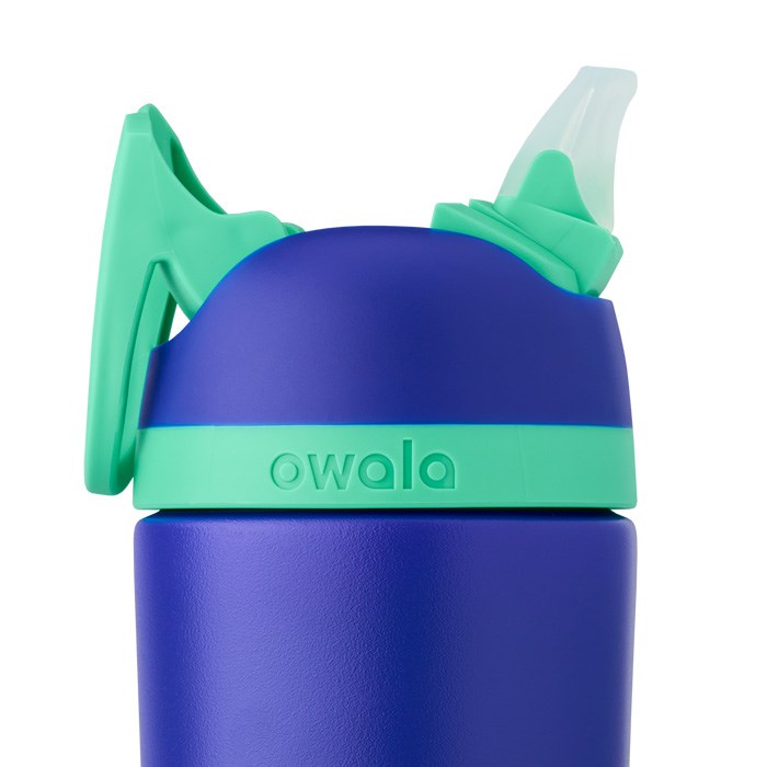 Owala Flip 14oz Stainless Steel Water Bottle Blue / Green USA | HZ3-52665