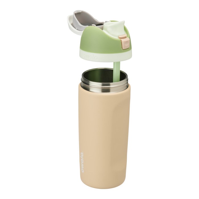 Owala FreeSip 16oz Stainless Steel Water Bottle Beige USA | QH2-80008