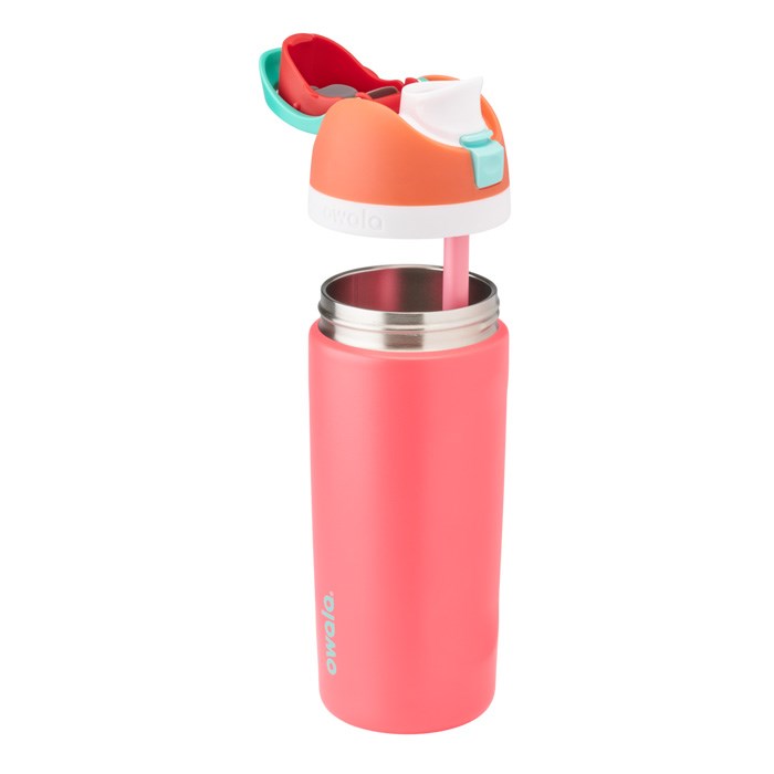 Owala FreeSip 16oz Stainless Steel Water Bottle Coral USA | AO4-58445