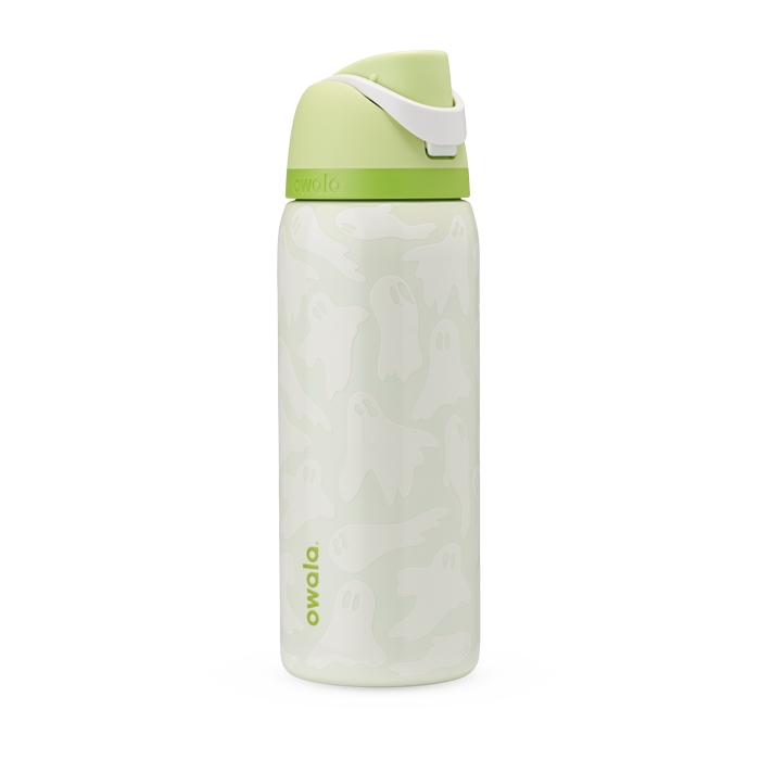 Owala FreeSip 32oz Boo-Ya Water Bottle Green USA | TW7-75847