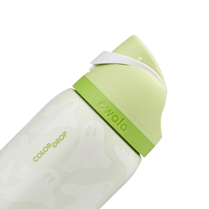 Owala FreeSip 32oz Boo-Ya Water Bottle Green USA | TW7-75847