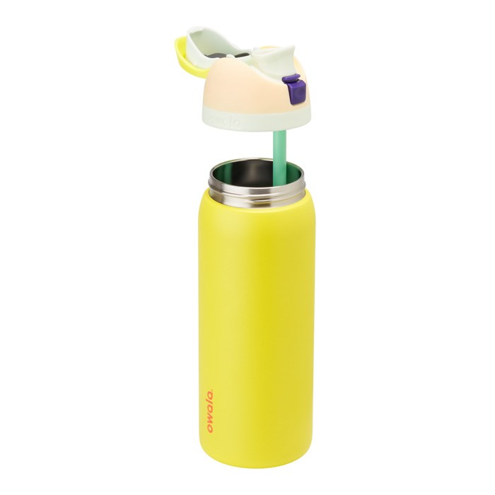 Owala FreeSip 32oz Stainless Steel Water Bottle Yellow USA | TL3-64616