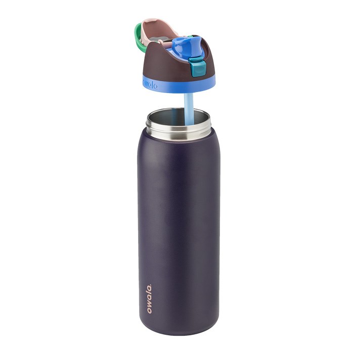 Owala FreeSip 40oz Stainless Steel Water Bottle Dark Purple USA | RM5-80098