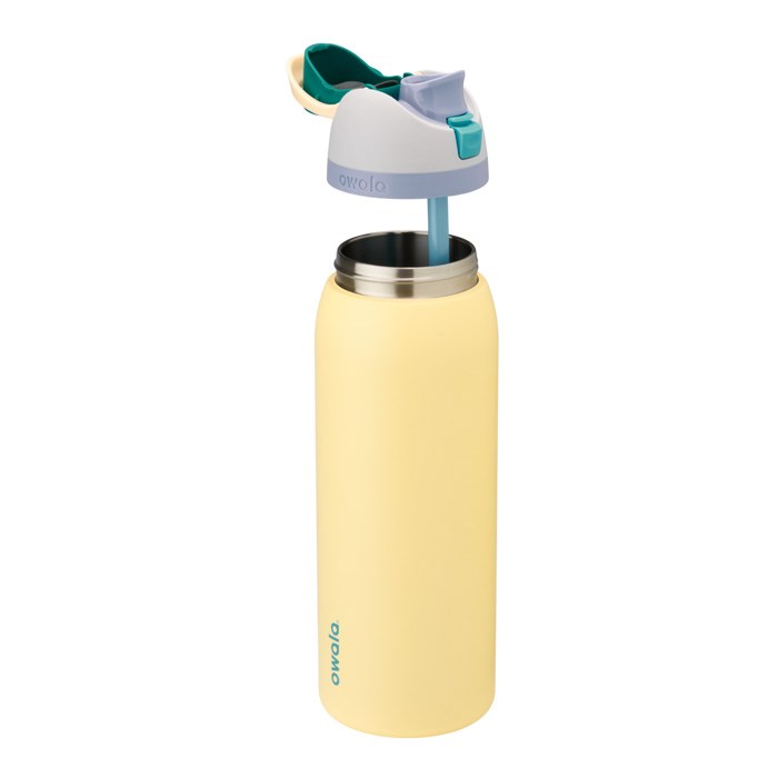 Owala FreeSip 40oz Stainless Steel Water Bottle Yellow USA | IU4-91869