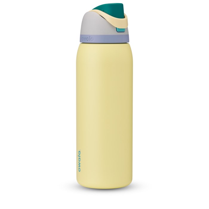 Owala FreeSip 40oz Stainless Steel Water Bottle Yellow USA | IU4-91869