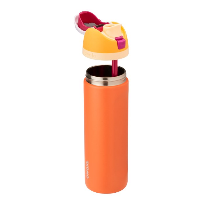 Owala FreeSip Stainless Steel 24oz Water Bottle Orange USA | IQ6-99799